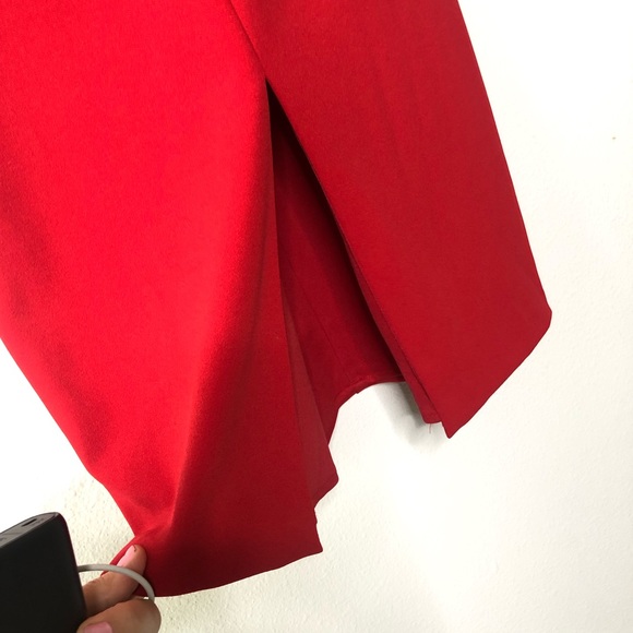 Betsy Adam off Shoulder red dress - Picture 6 of 6